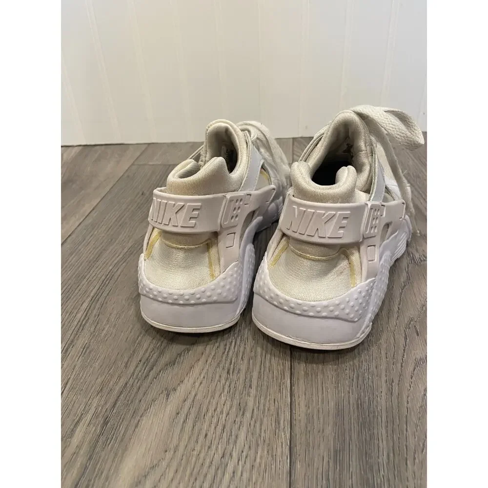 Nike Air Huarache Run Shoes Youth Size 4.5Y White Sail Sneakers GS 654275-170